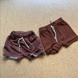 2x Childhoods Clothing Brown Kids Shorts - 2T/3T